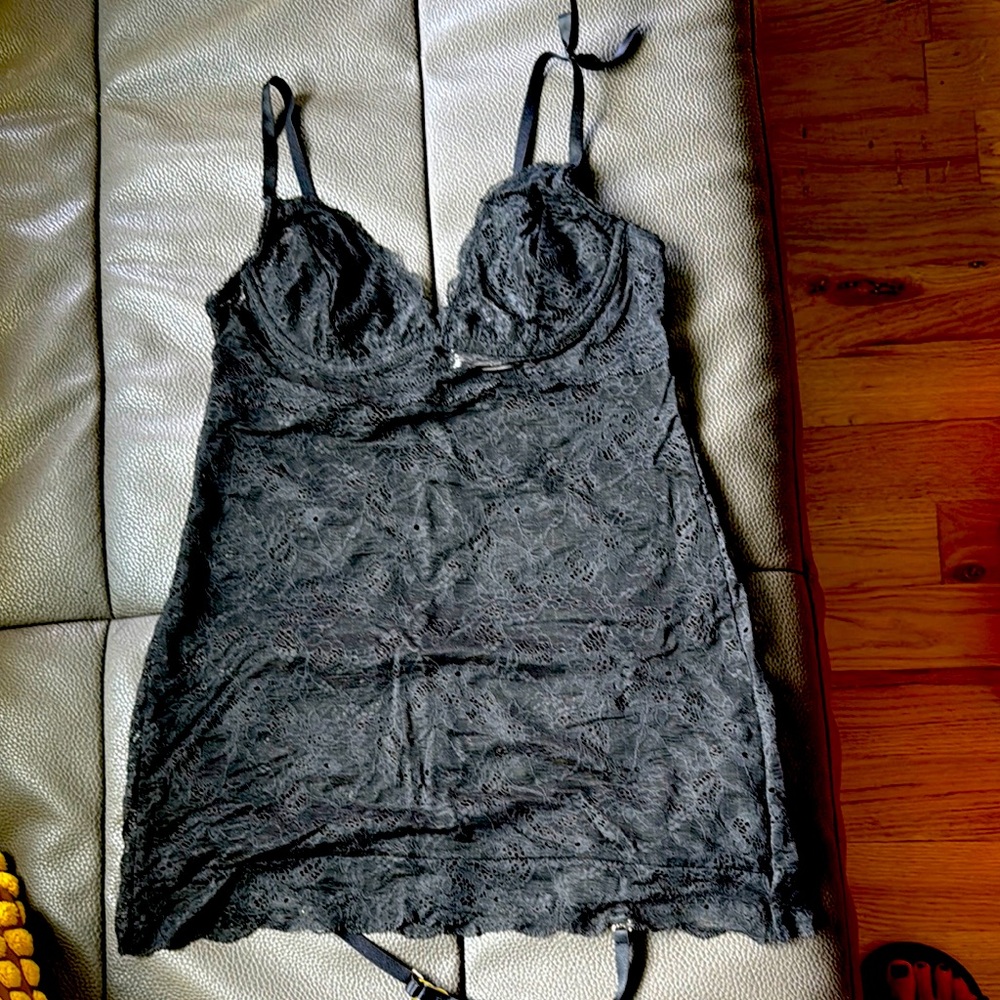 Victoria's Secret Charcoal Lace Camisole